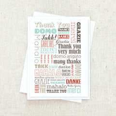 Many Thanks Greeting Card Set