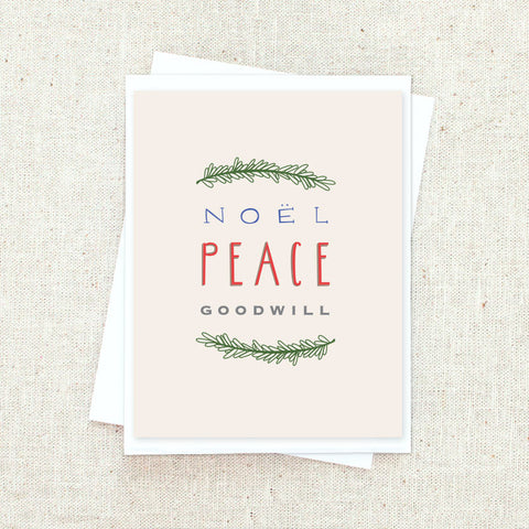 Peace and Goodwill Greeting Card Set