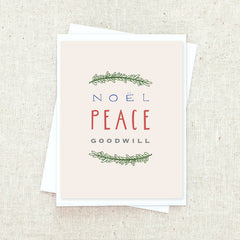 Peace and Goodwill Greeting Card Set